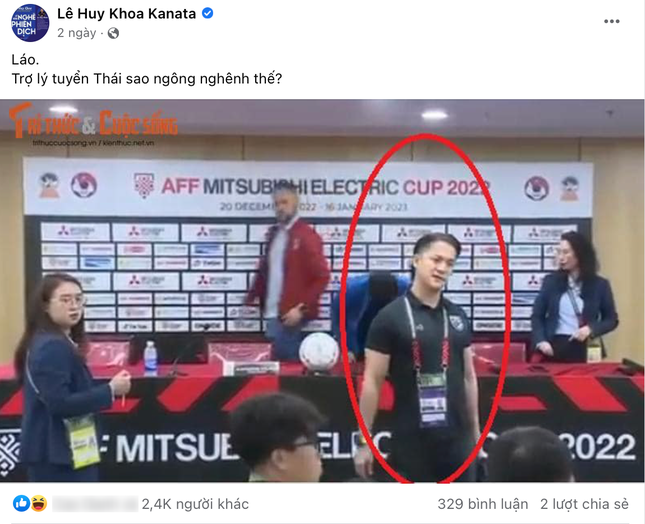 Video: Trợ lý ĐT Thái Lan ăn mừng chức vô địch AFF Cup 2022 đầy khiêu khích - Ảnh 1 Video: Trợ lý ĐT Thái Lan ăn mừng chức vô địch AFF Cup 2022 đầy khiêu khích - Ảnh 1