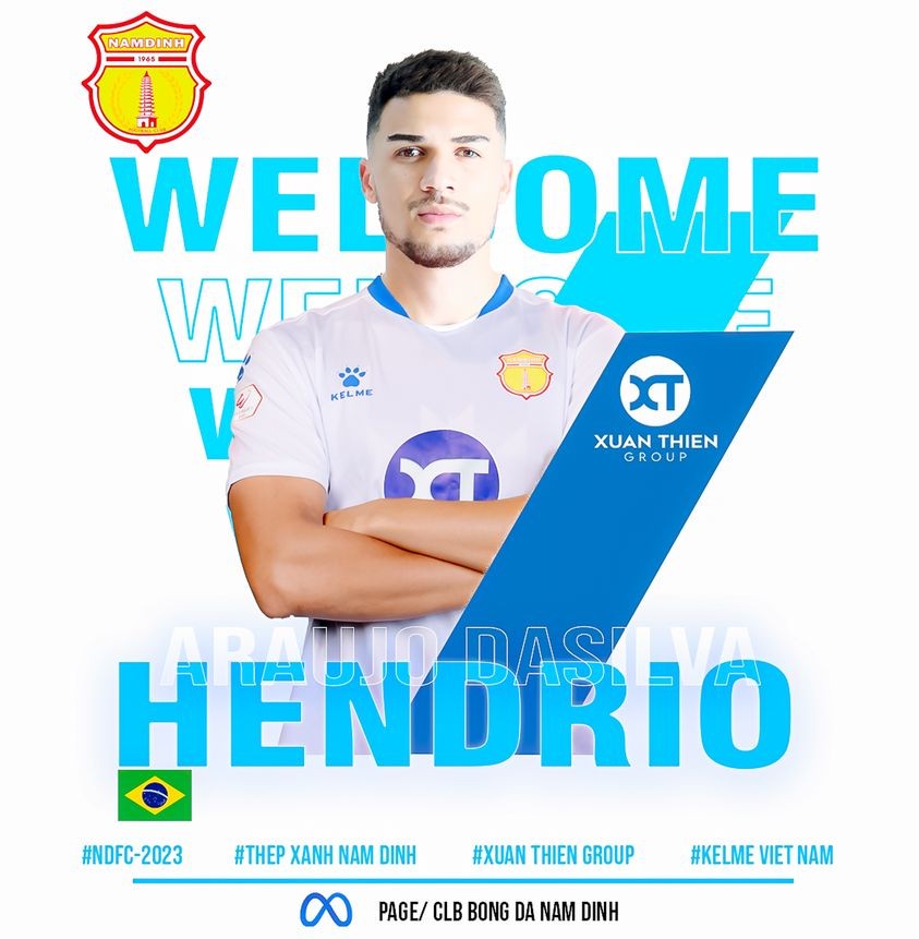 Tiền vệ Hendrio Silva. Ảnh: Internet