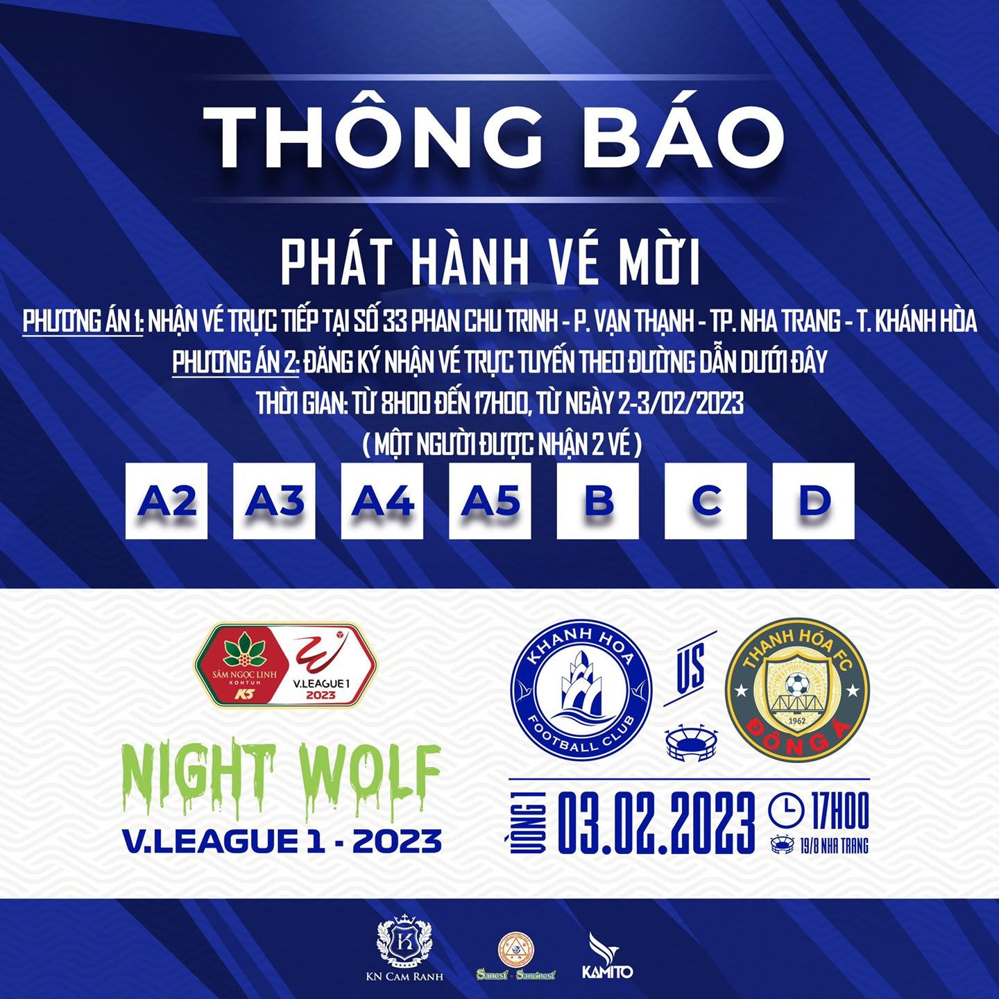 CLB Khánh Hòa phát vé miễn phí cho người hâm mộ ở trận mở màn V-League 2023. Ảnh: CLB Khánh Hòa