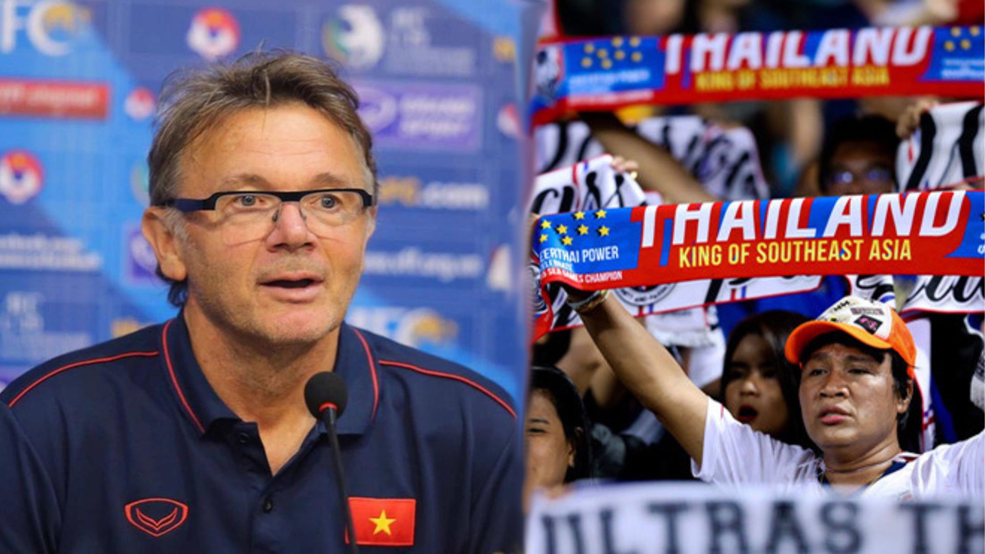 CĐV xứ chùa Vàng cũng bày tỏ sự quan tâm đặc biệt với HLV trưởng ĐT Việt Nam. Ảnh:Internet