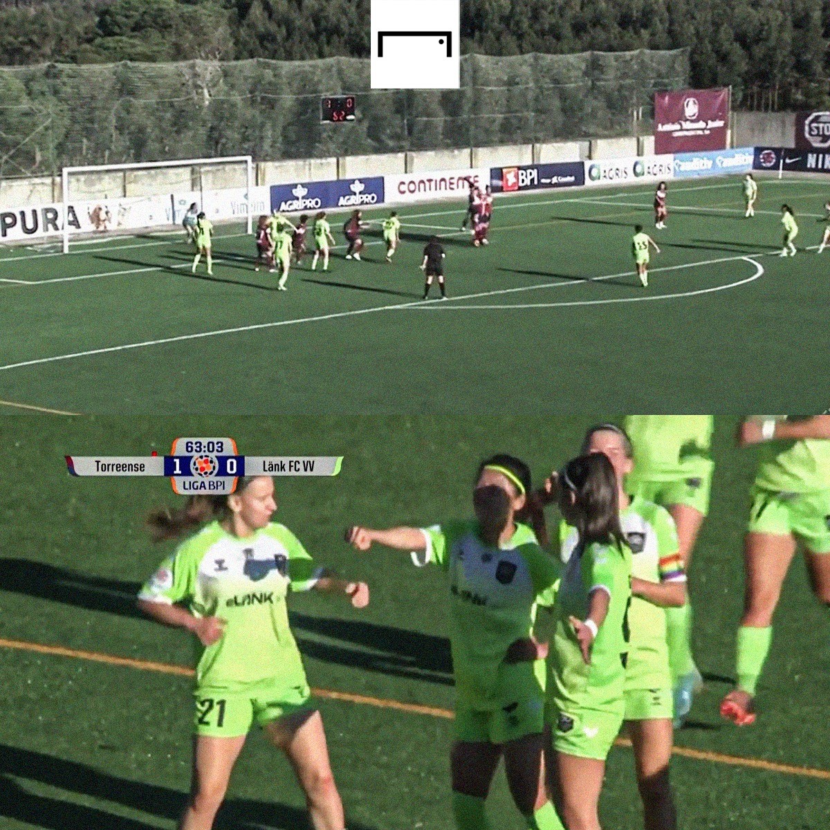 Huỳnh Như ghi bàn gỡ hòa 1-1 cho Lank FC. Ảnh: Internet