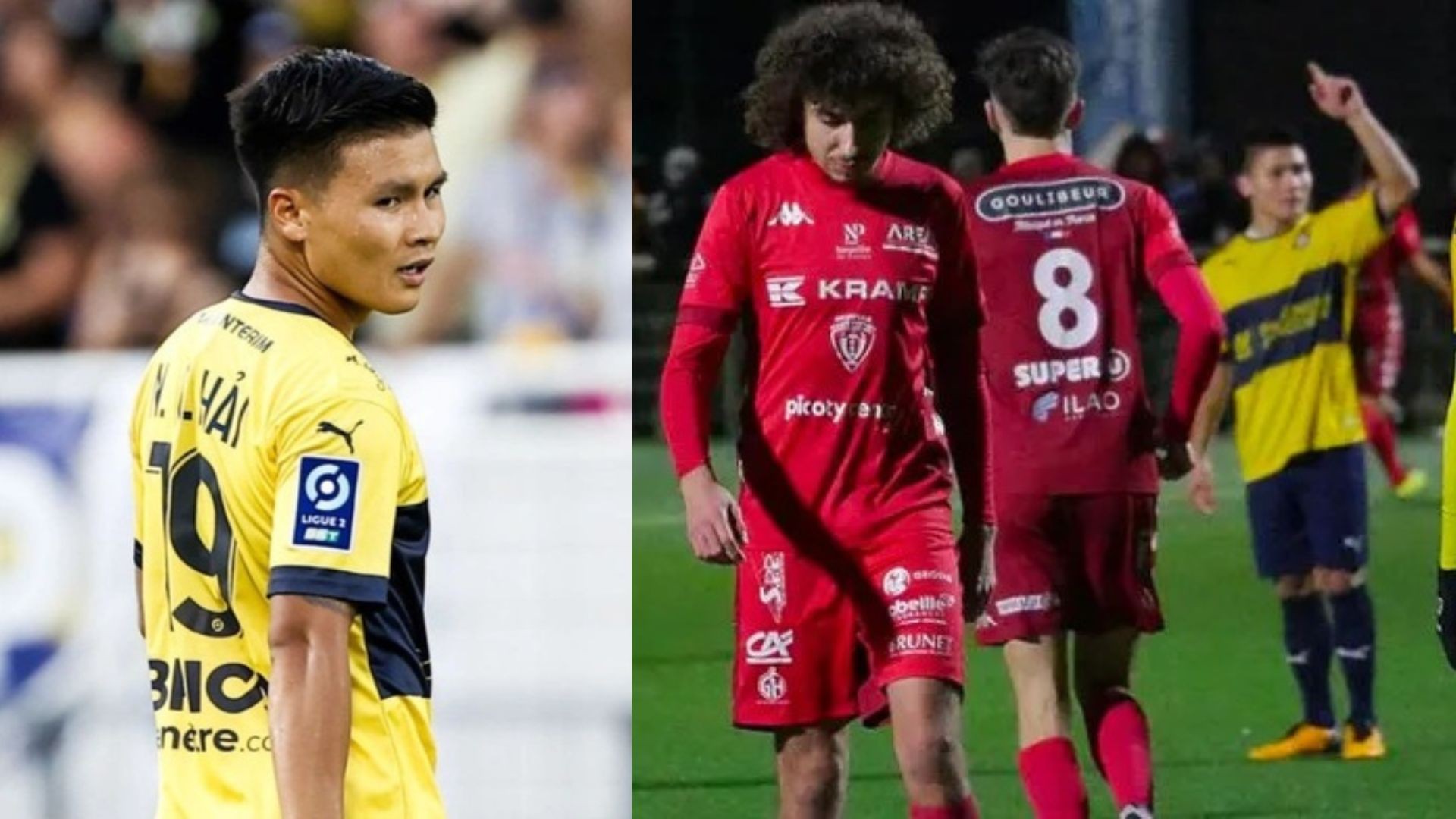 Quang Hải phải xuống chơi ở giải hạng 5 Pháp. Ảnh: Internet