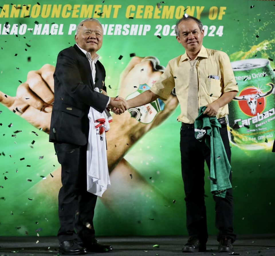 HAGL chính thức ra mắt nhà tài trợ Carabao.