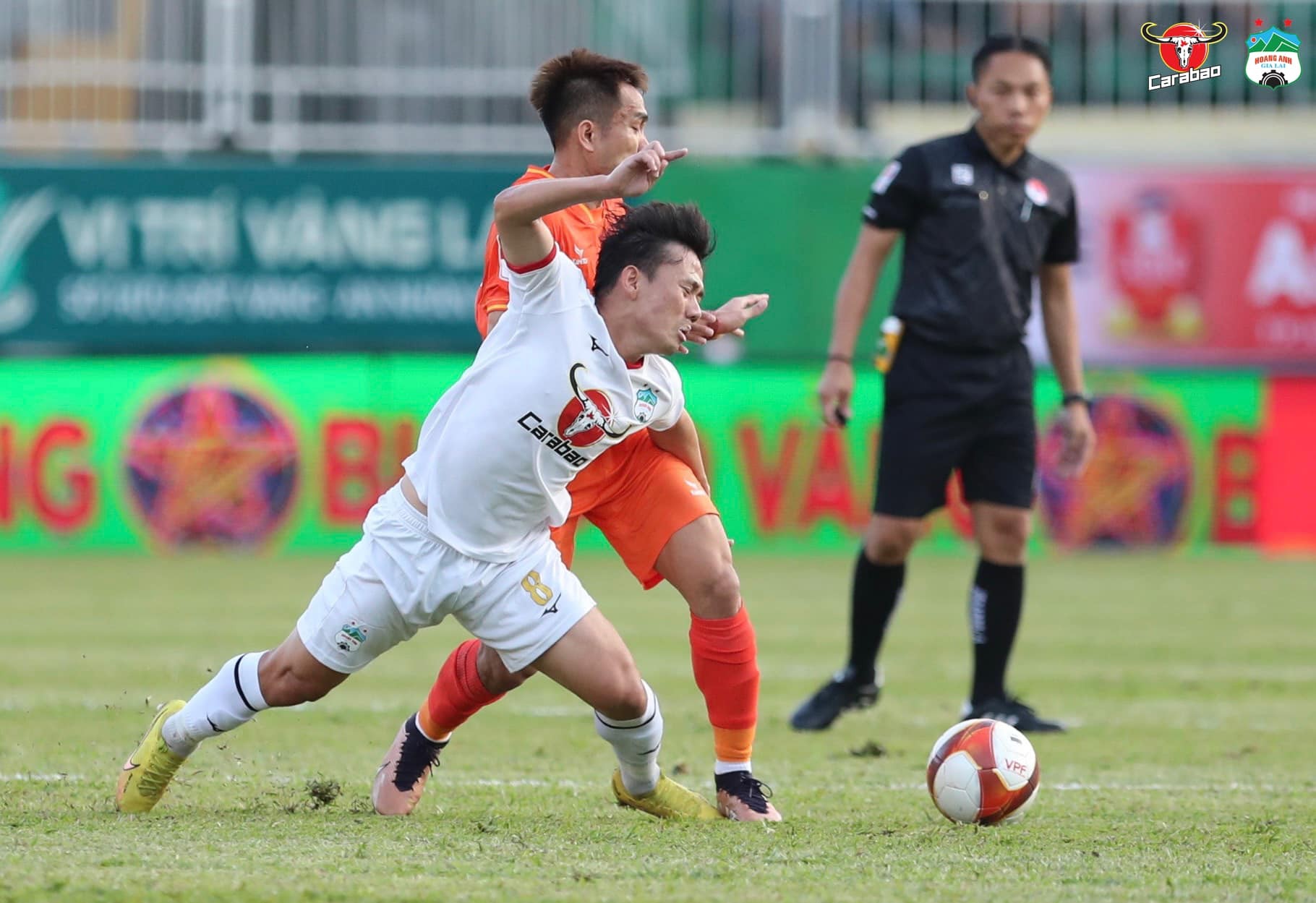 Minh Vương dính chấn thương ở trận hòa CAHN. Ảnh: CLB HAGL