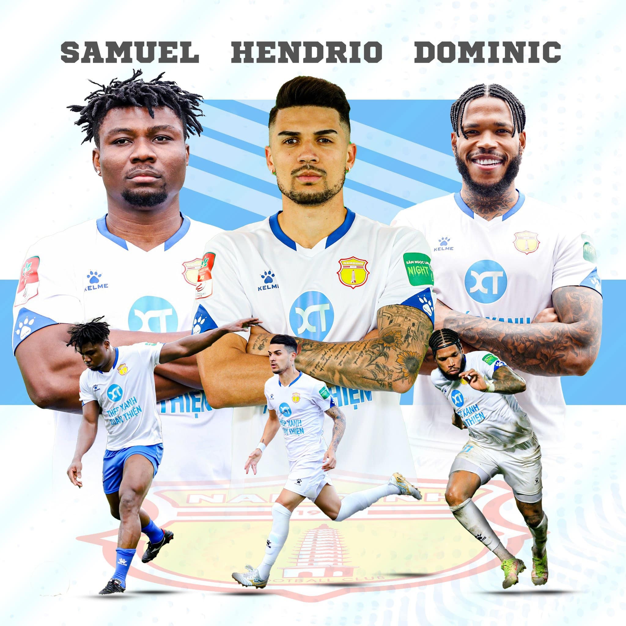 Bộ 3 ngoại binh tại V-League 2023 của CLB Nam Định.