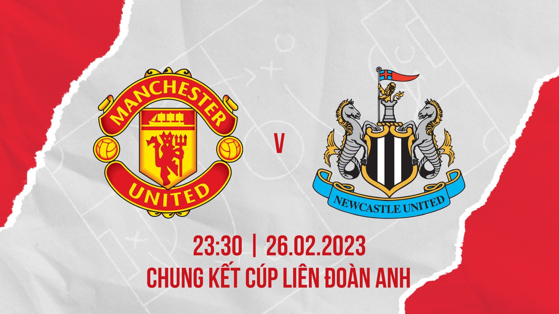 Link xem trực tiếp trận đấu MU vs Newcastle, 23h30 hôm nay 26/2 Chung kết Cup liên đoàn Anh - Ảnh 1