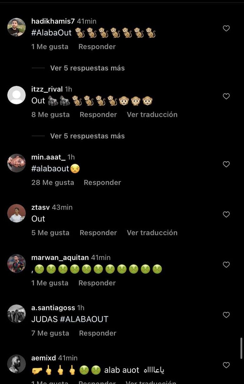 Alaba bị chính CĐV Real Madrid phân biệt chủng tộc vì bầu cho Messi. Alaba bị chính CĐV Real Madrid phân biệt chủng tộc vì bầu cho Messi.