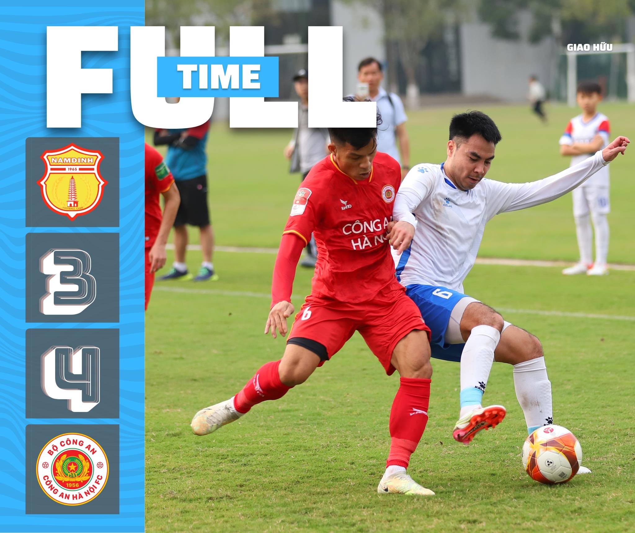 CHÙM ẢNH: Trận giao hữu giữa CLB Công An Hà Nội - CLB Thép Xanh Nam Định - Ảnh 1