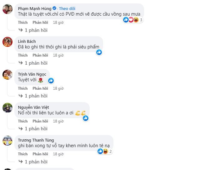 Phan Văn Đức khoe siêu phẩm vào lưới CLB Nam Định trên MXH, dàn tuyển thủ Việt Nam bình luận 'cực truất' - Ảnh 1 Phan Văn Đức khoe siêu phẩm vào lưới CLB Nam Định trên MXH, dàn tuyển thủ Việt Nam bình luận 'cực truất' - Ảnh 1
