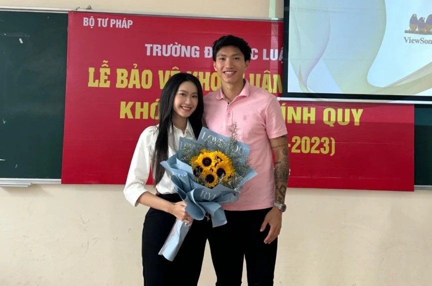 Đoàn Văn Hậu xuất hiện trong ngày đặc biệt của Doãn Hải My, nhắn nhủ lời yêu thương - Ảnh 1