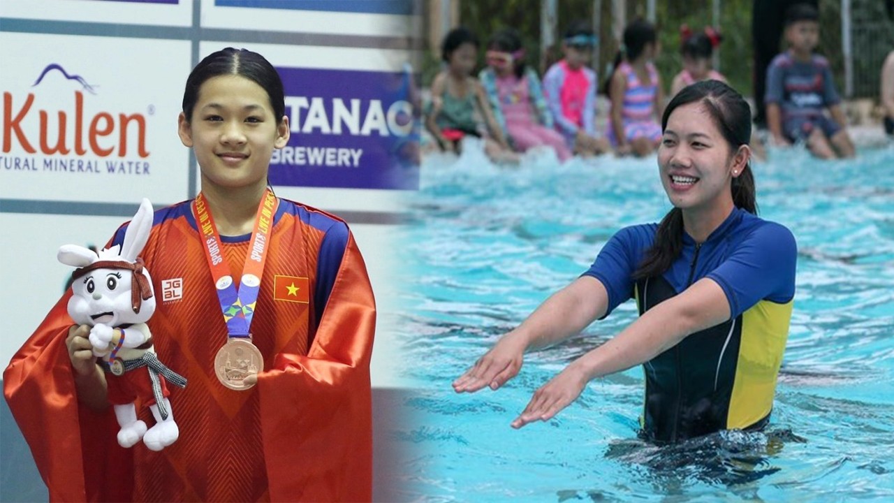 Ánh Viên cũng mong muốn Thúy Hiền được thoải mái thể hiện tài năng đừng để bị áp lực