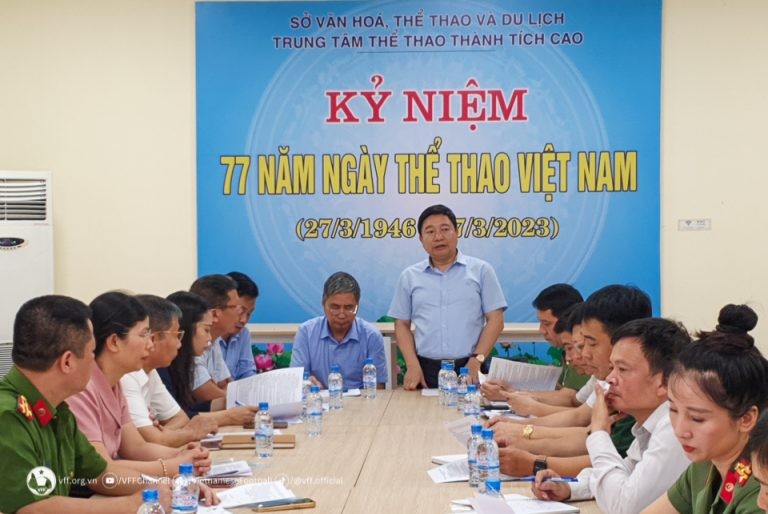Ông Nguyễn Tiến Dũng – Giám đốc Sở VH-TT-DL tỉnh Nam Định phát biểu tại buổi họp với VFF ngày 13/6 Ông Nguyễn Tiến Dũng – Giám đốc Sở VH-TT-DL tỉnh Nam Định phát biểu tại buổi họp với VFF ngày 13/6