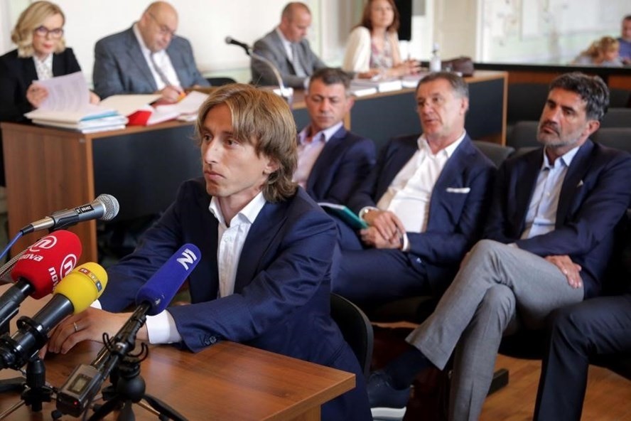 Modric từng phải hầu tòa vào năm 2018
