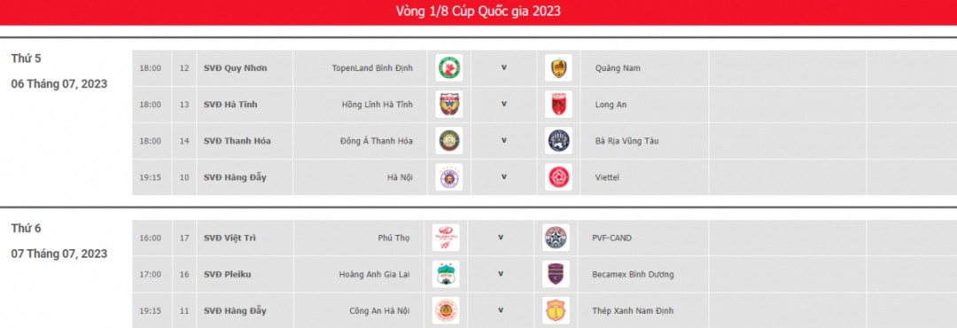Lịch thi đấu chính thức giai đoạn 2 V-League 2023 - Ảnh 1