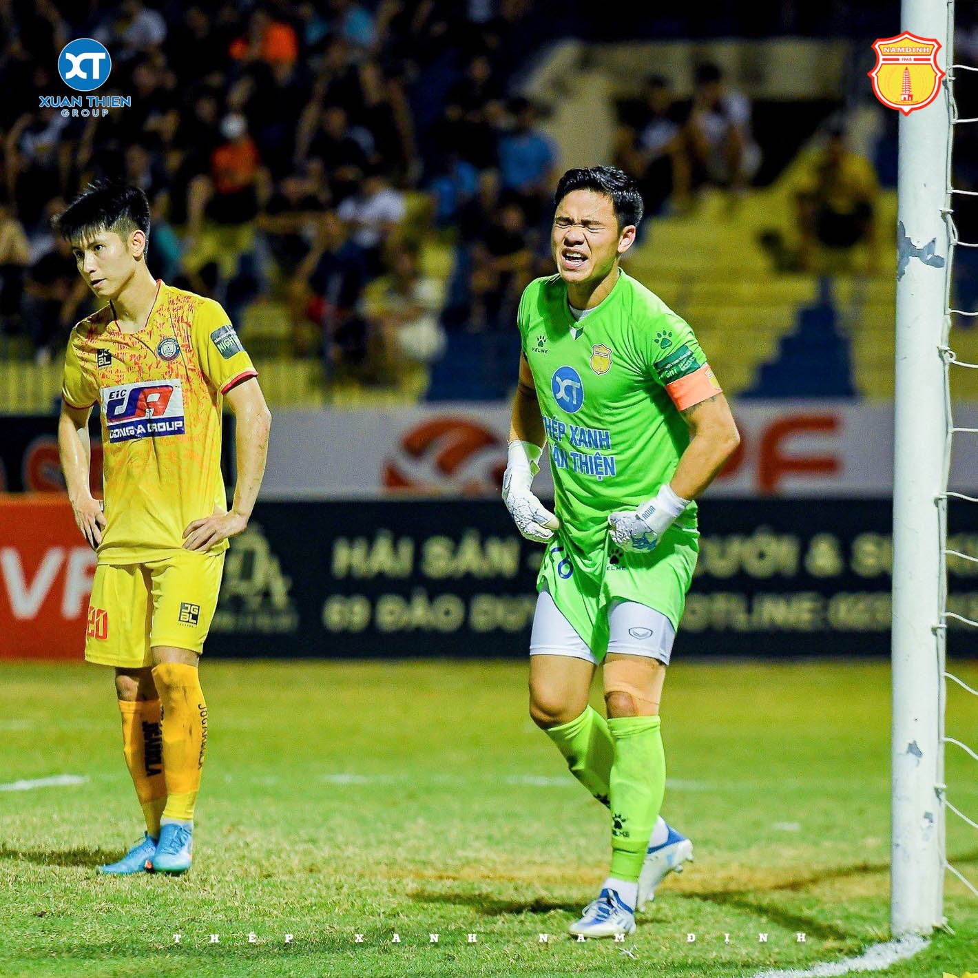 Nguyên Mạnh thi đấu chắc chắn nơi hàng thủ CLB Nam Định