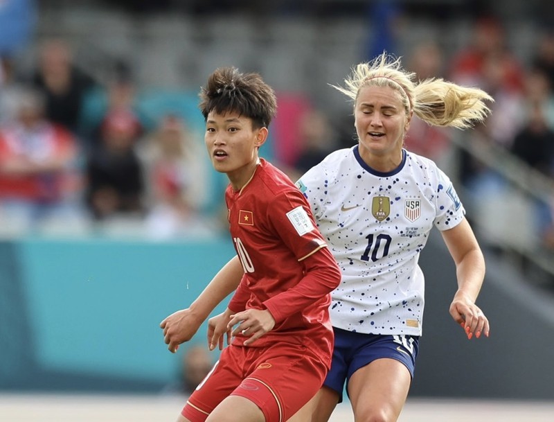 Hải Linh phải đi kiểm tra doping sau trận gặp ĐT nữ Mỹ