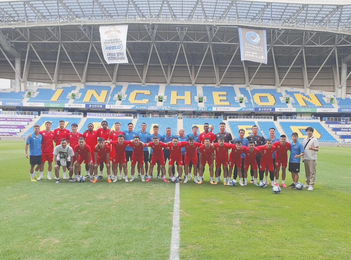 CLB Hải Phòng quyết tâm thi đấu hết mình trước đội chủ nhà Incheon United CLB Hải Phòng quyết tâm thi đấu hết mình trước đội chủ nhà Incheon United 