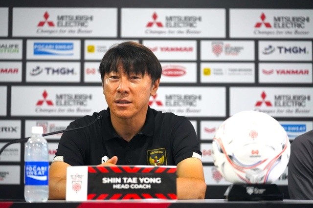HLV Shin Tae-yong tự tin đánh bại U23 Việt Nam ở trận chung kết U23 Đông Nam Á 2023. Ảnh: Internet HLV Shin Tae-yong tự tin đánh bại U23 Việt Nam ở trận chung kết U23 Đông Nam Á 2023. Ảnh: Internet
