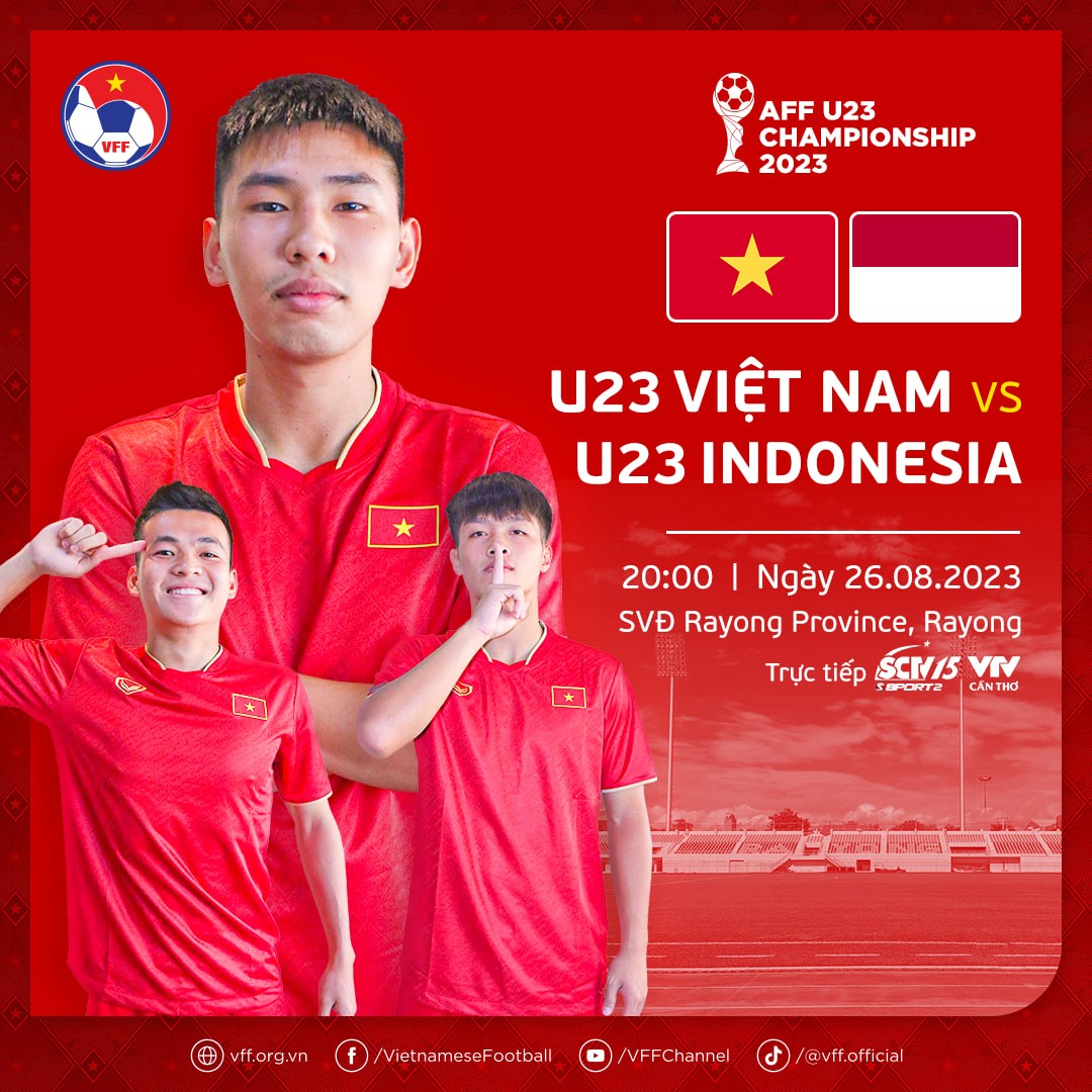 Link xem trực tiếp U23 Việt Nam vs U23 Indonesia, 20h00 ngày 26/8 - Ảnh 1 Link xem trực tiếp U23 Việt Nam vs U23 Indonesia, 20h00 ngày 26/8 - Ảnh 1