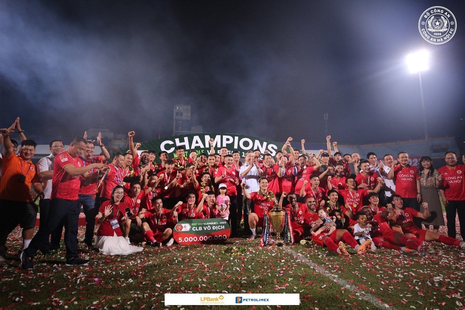 CLB Công an Hà Nội giành chức vô địch V-League 2023