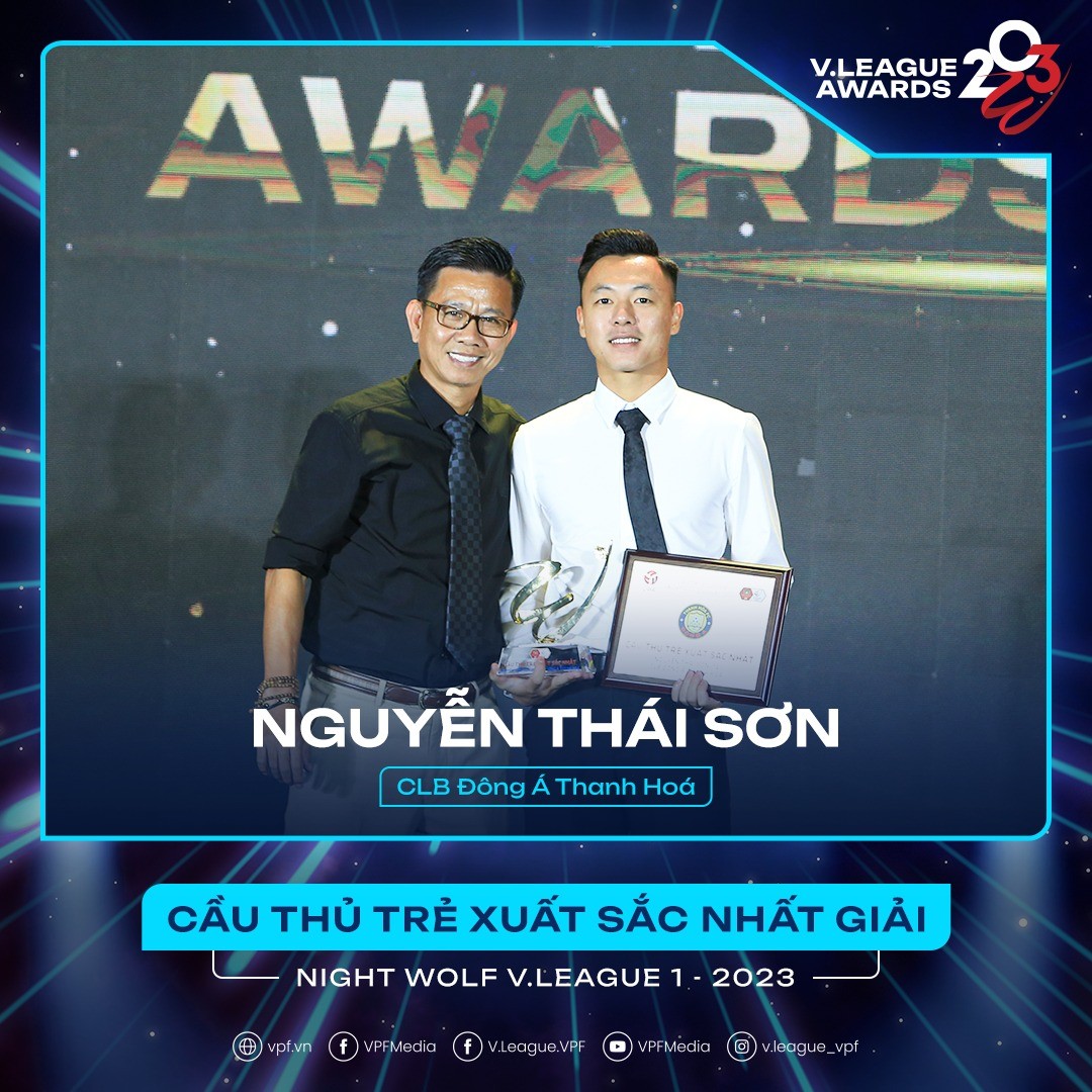 Cầu thủ trẻ xuất sắc nhất: Nguyễn Thái Sơn (Thanh Hoá)