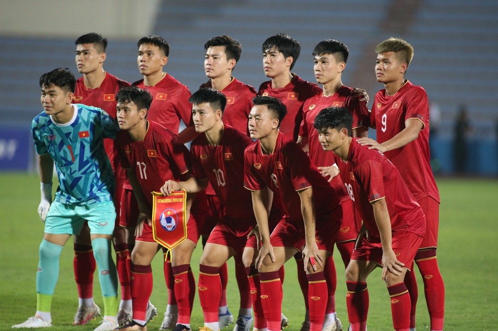 U23 Việt Nam khởi đầu thuận lợi ở trận ra quân Vòng loại U23 châu Á 2024 - Ảnh 1 U23 Việt Nam khởi đầu thuận lợi ở trận ra quân Vòng loại U23 châu Á 2024 - Ảnh 1