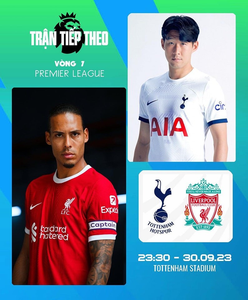 Xem trực tiếp Tottenham vs Liverpool 23h30 ngày 30/9 ở đâu, kênh nào? - Ảnh 1 Xem trực tiếp Tottenham vs Liverpool 23h30 ngày 30/9 ở đâu, kênh nào? - Ảnh 1