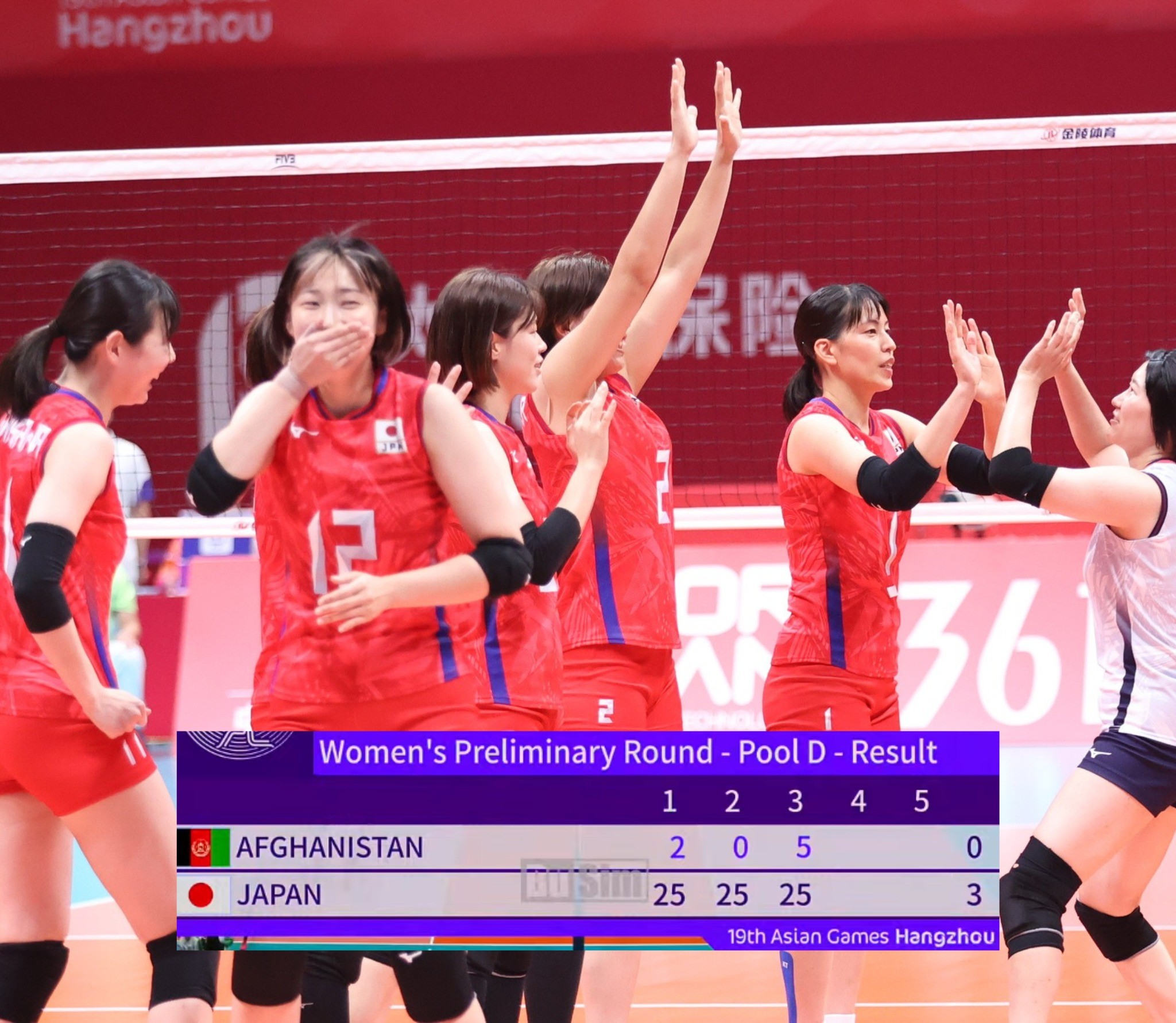 Tuyển bóng chuyền nữ Nhật Bản có chiến thắng dễ dàng trước Afghanistan