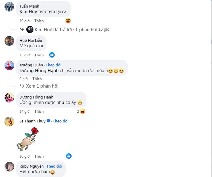 Bạn bè cùng người hâm mộ gửi lời chúc tới Kim Huệ