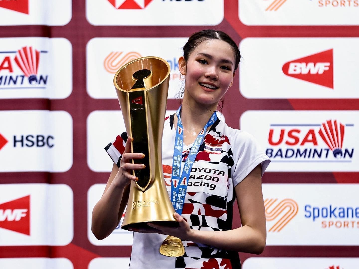 Pitchamon chính là nhà vô địch sự kiện cầu lông trẻ thế giới thứ 7 của Thái Lan