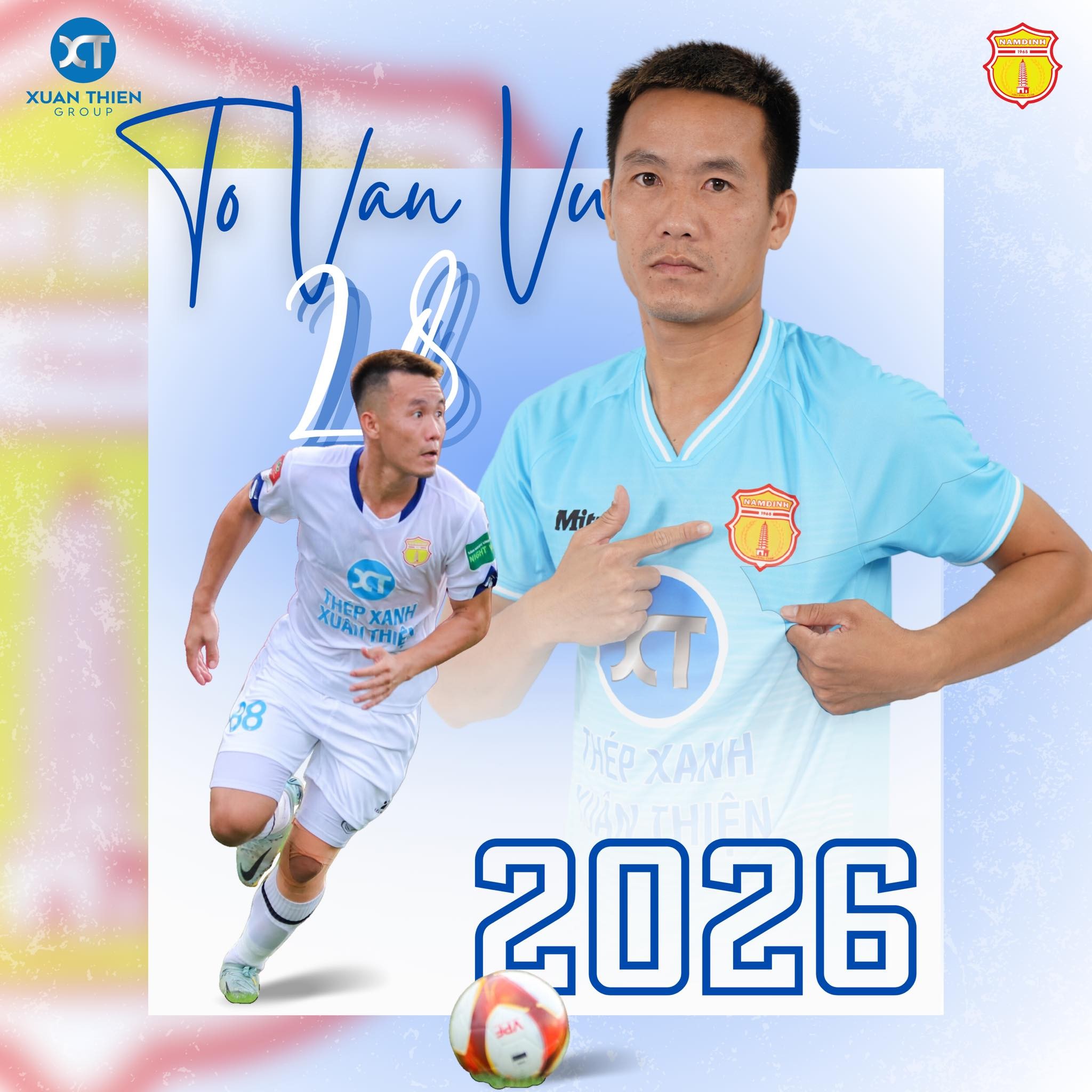 Tiền vệ Tô Văn Vũ ký hợp đồng có thời hạn đến năm 2026 với CLB Nam Định Tiền vệ Tô Văn Vũ ký hợp đồng có thời hạn đến năm 2026 với CLB Nam Định