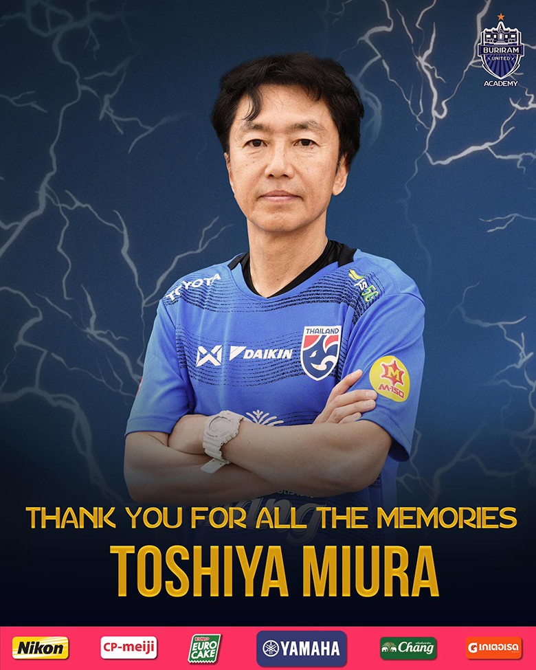 LĐBĐ Thái Lan chia tay HLV Toshiya Miura LĐBĐ Thái Lan chia tay HLV Toshiya Miura