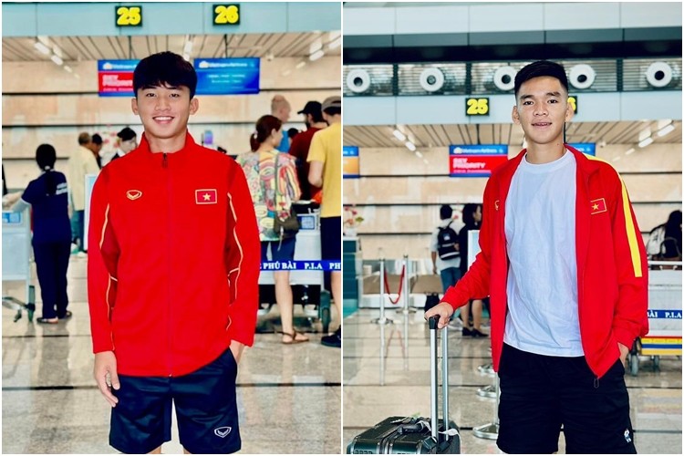 Vi Đình Thượng và Nguyễn Lương Tuấn Khải nằm trong nhóm 8 tuyển thủ U18 Việt Nam được VFF cử sang tập luyện