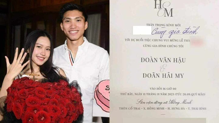Đám cưới của Văn Hậu và Hải Mỹ được tổ chức tại Thái Bình vào ngày 11/11 tới Đám cưới của Văn Hậu và Hải Mỹ được tổ chức tại Thái Bình vào ngày 11/11 tới