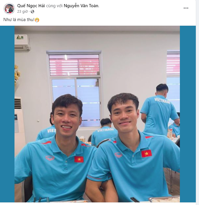 Cận kề ngày cưới, Đoàn Văn Hậu vẫn tranh thủ 'cà khịa' đàn anh ở tuyển Việt Nam - Ảnh 1 Cận kề ngày cưới, Đoàn Văn Hậu vẫn tranh thủ 'cà khịa' đàn anh ở tuyển Việt Nam - Ảnh 1