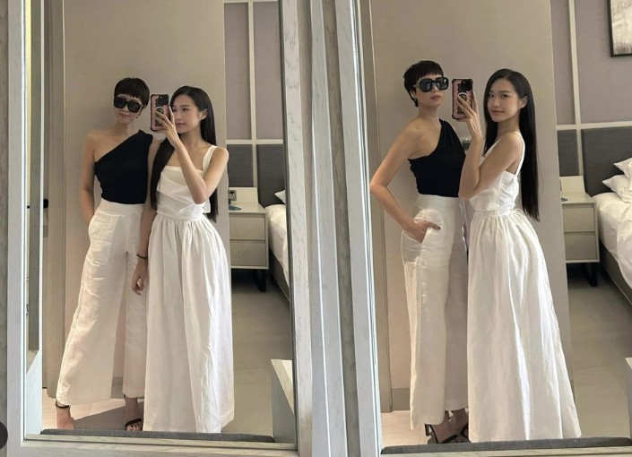 Doãn Hải My được nhận xét là sở hữu nhiều đường nét xinh đẹp thừa hưởng từ mẹ ruột. Ảnh: FBNV