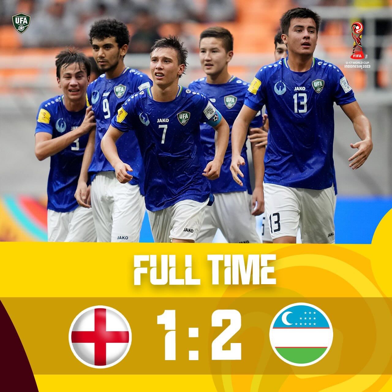 U17 Uzbekistan giành vé vào chơi trận tứ kết U17 World Cup 2023. Ảnh: Internet