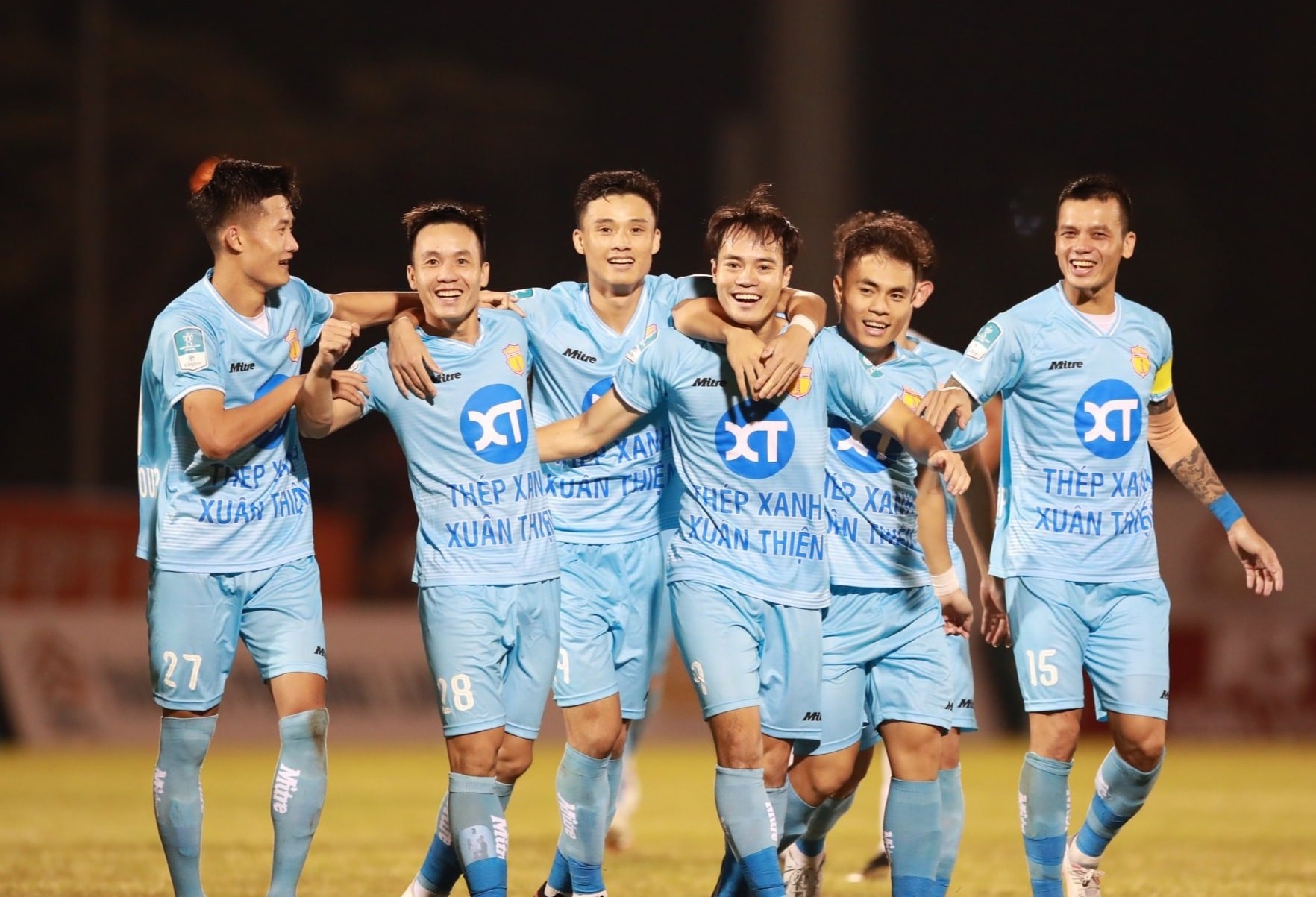 Văn Toàn có bàn thắng đầu tiên cho CLB Nam Định. Ảnh: Internet