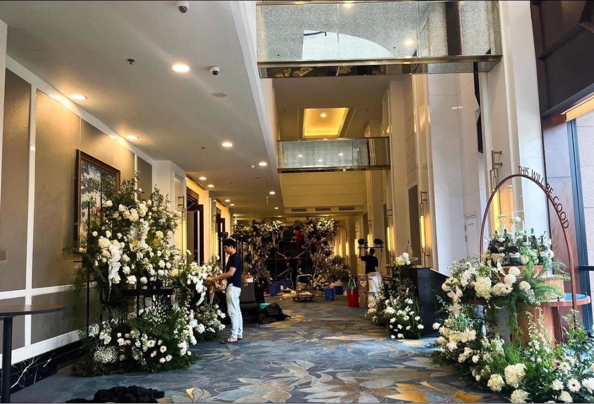 Không gian tiệc cưới của Đoàn Văn Hậu và Doãn Hải My đủ để khiến CMD trầm trồ