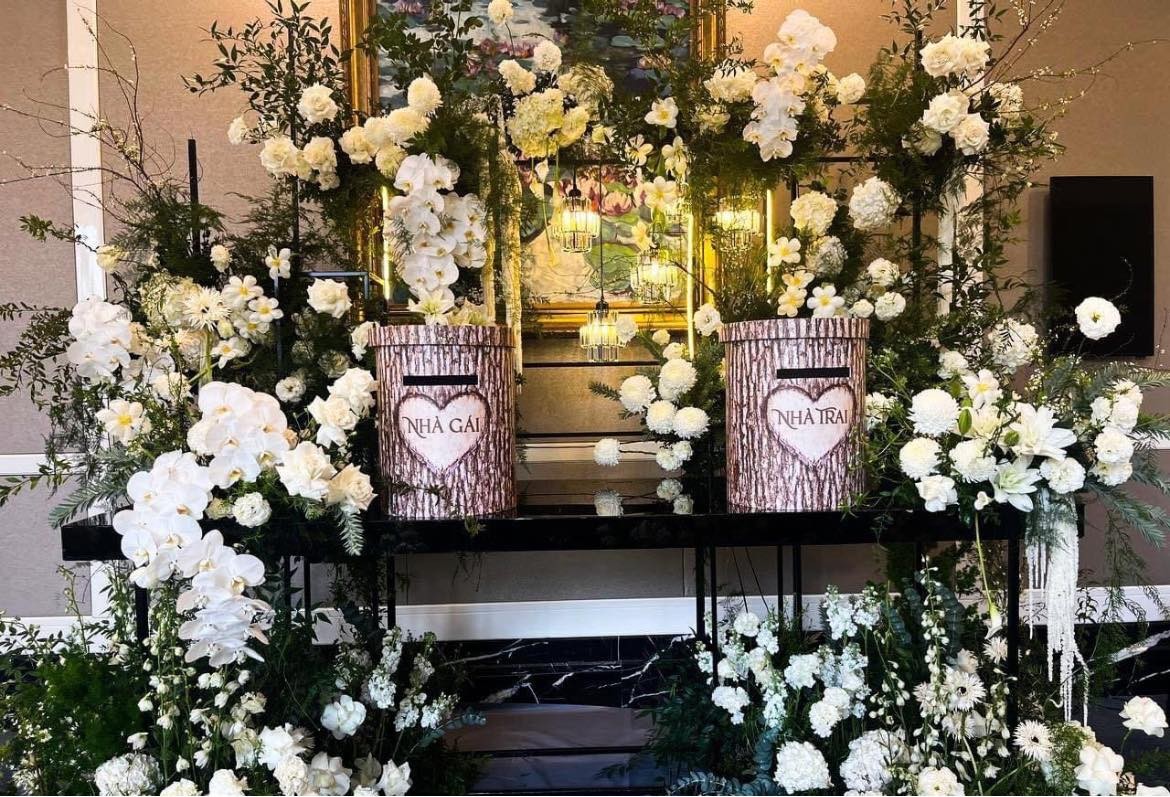 Cận cảnh không gian tiệc cưới đầy sang trọng của Đoàn Văn Hậu và Doãn Hải My tại Hà Nội - Ảnh 1