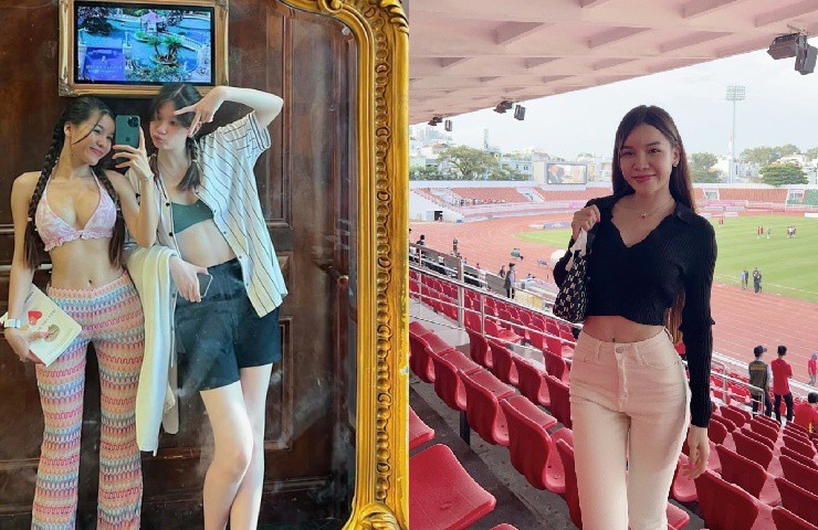 Nàng WAGs không chỉ được chú ý tới bằng body “nóng bỏng” mà còn tạo ấn tượng với người đối diện bởi sự thân thiện, vui vẻ.