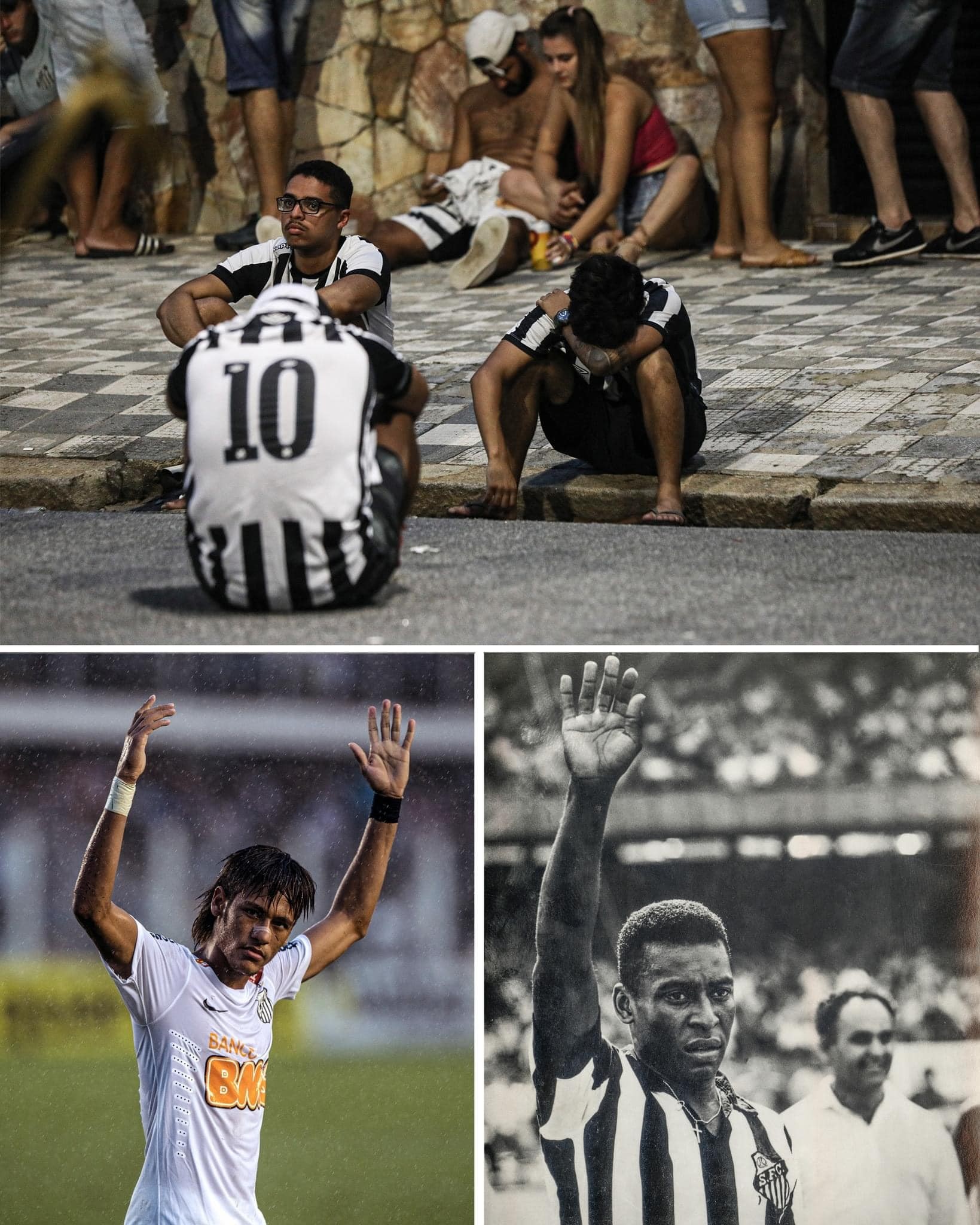 CĐV Santos vô cùng thất vọng khi đội nhà phải xuống hạng. Ảnh: Internet