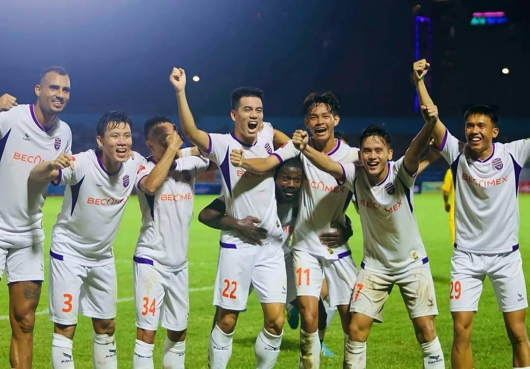 Bình Dương vươn lên vị trí thứ 3 trên BXH sau trận thắng Khánh Hòa. Ảnh: Internet
