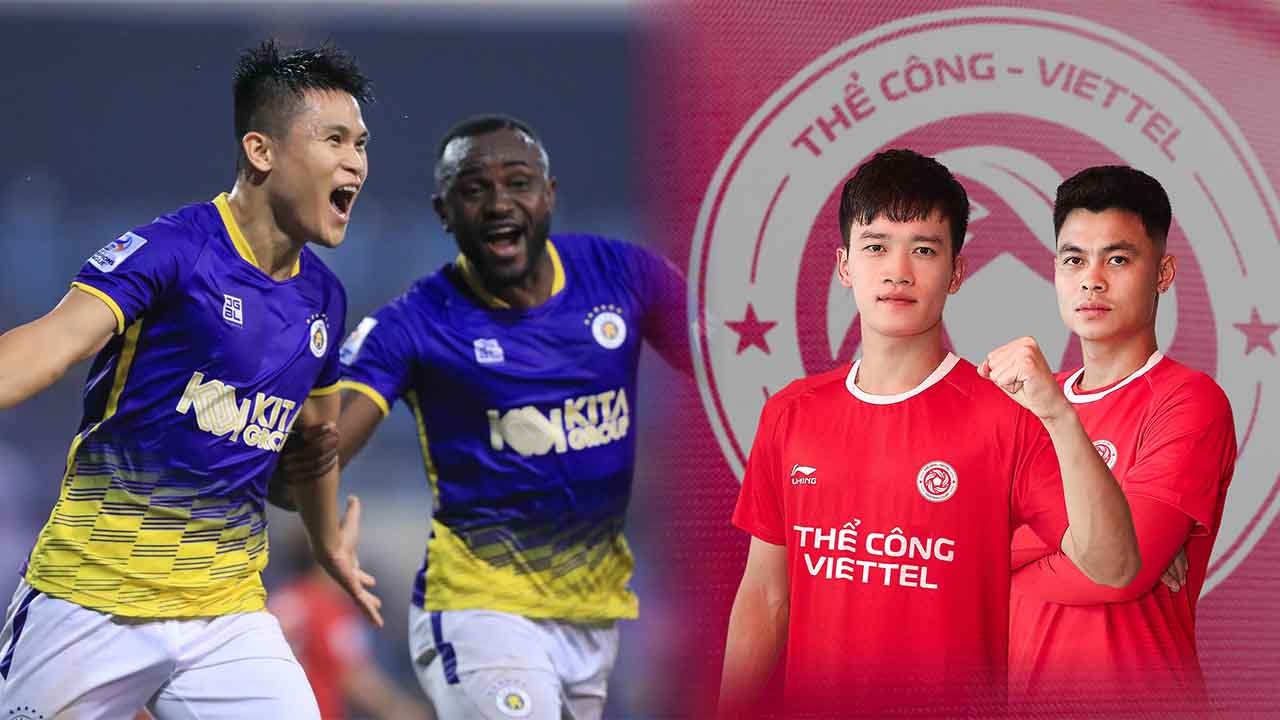 Trận cầu tâm điểm vòng 6 V-League 2023/24 sẽ là màn đối đầu giữa Hà Nội FC vs Thể Công-Viettel. Ảnh: Internet