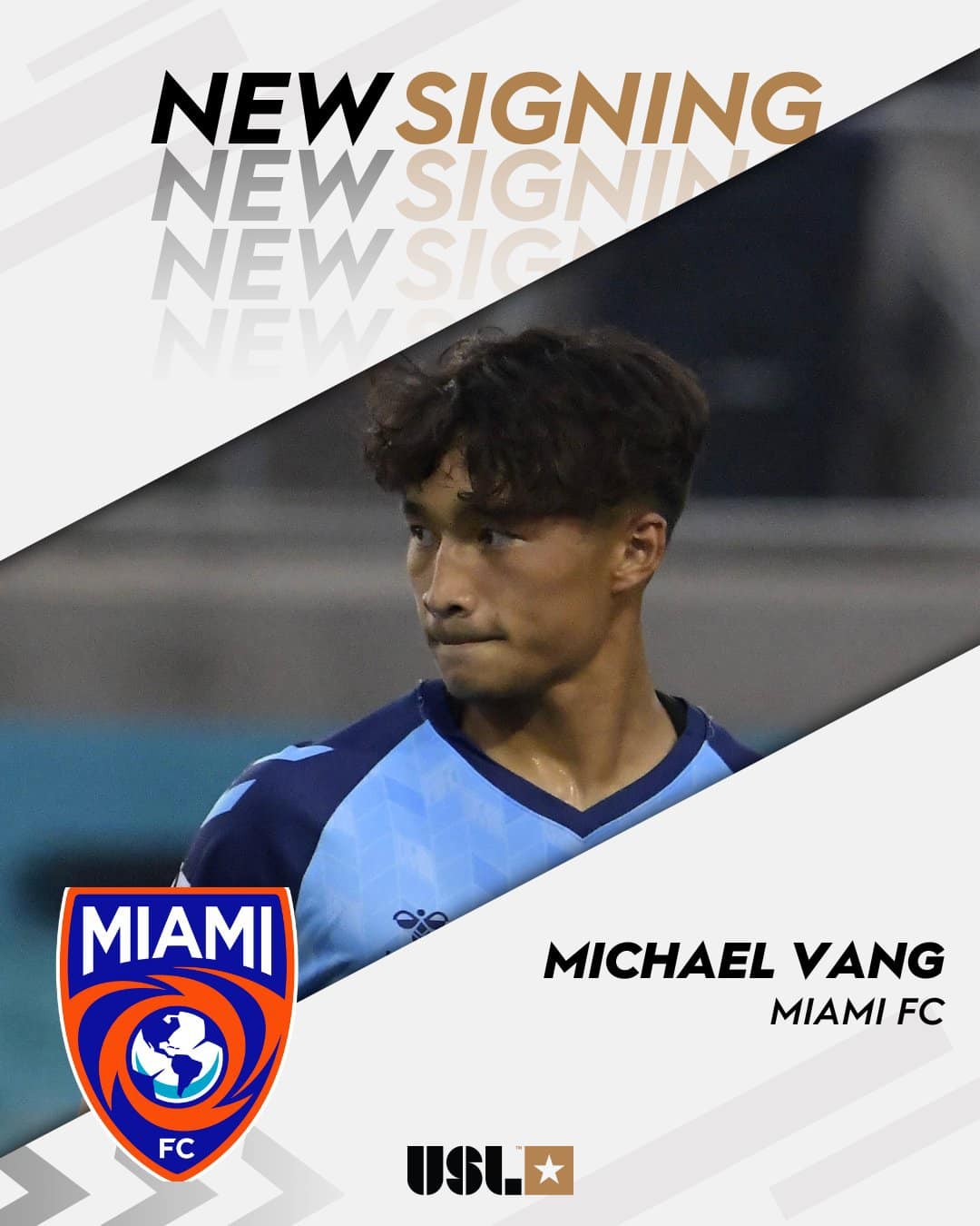 Michael Vang gia nhập CLB Miami FC ở giải hạng 2 Mỹ. Ảnh: FBNV Michael Vang gia nhập CLB Miami FC ở giải hạng 2 Mỹ. Ảnh: FBNV