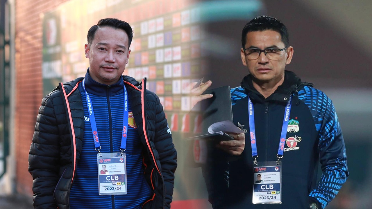 Nam Định thắng đậm HAGL: HLV Vũ Hồng Việt thận trọng, HLV Kiatisak nói về tương lai - Ảnh 1