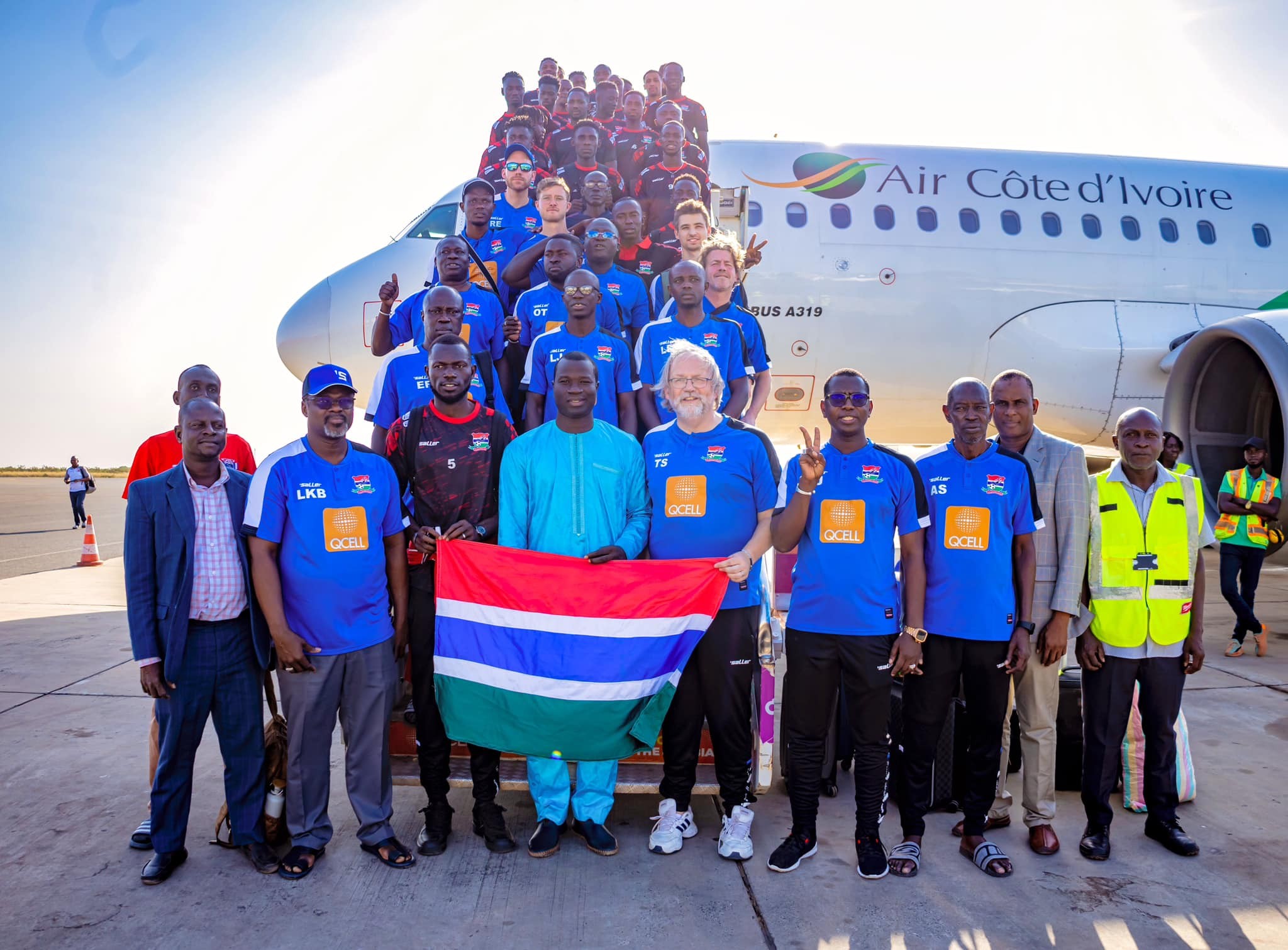 Tuyển Gambia cần phải tìm phương án di chuyển khác để tham dự CAN 2024. Ảnh: Internet