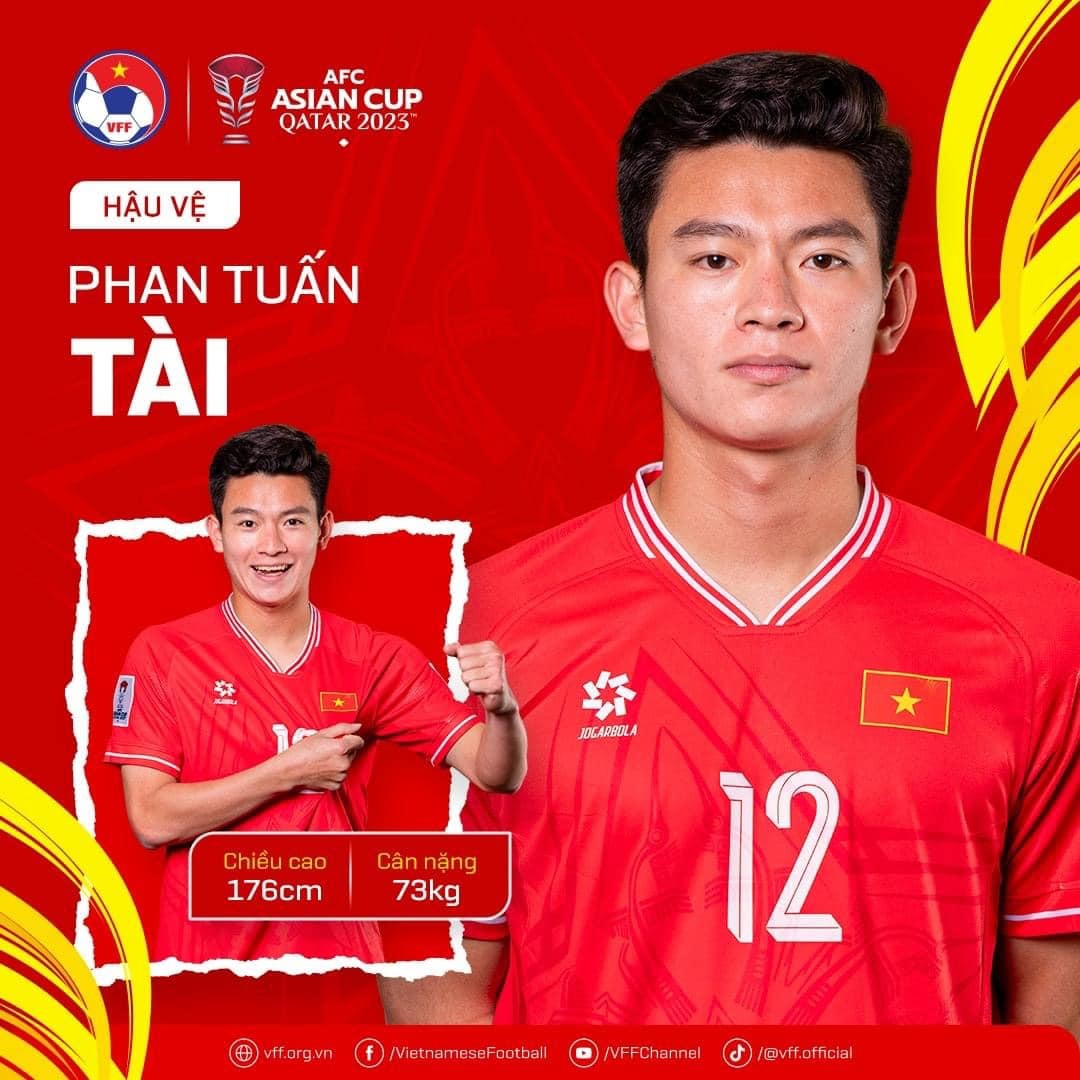 10 tuyển thủ Việt Nam sở hữu chiều cao trên 1m8 tham dự Asian Cup 2023 - Ảnh 12 10 tuyển thủ Việt Nam sở hữu chiều cao trên 1m8 tham dự Asian Cup 2023 - Ảnh 12