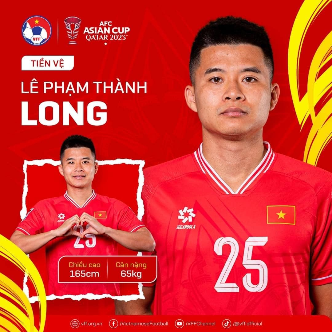 10 tuyển thủ Việt Nam sở hữu chiều cao trên 1m8 tham dự Asian Cup 2023 - Ảnh 24 10 tuyển thủ Việt Nam sở hữu chiều cao trên 1m8 tham dự Asian Cup 2023 - Ảnh 24