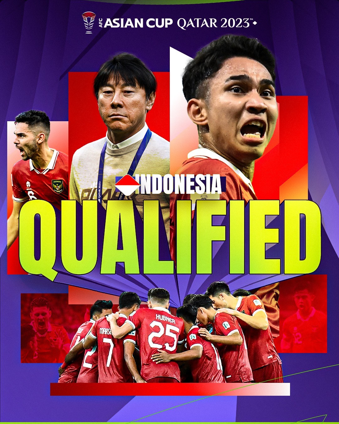 Indonesia lách qua khe cửa hẹp để giành vé đi tiếp tại Asian Cup 2023. Ảnh: AFC Indonesia lách qua khe cửa hẹp để giành vé đi tiếp tại Asian Cup 2023. Ảnh: AFC